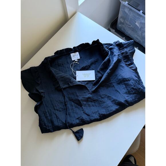 $220 NEW Misa LA Basia Top - Midnight Navy - XS - Picture 7 of 9